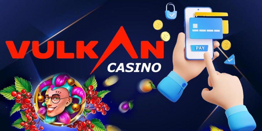 Ілюстрація безпечних фінансових переказів через мобільний банкінг на сайті казино Vulkan